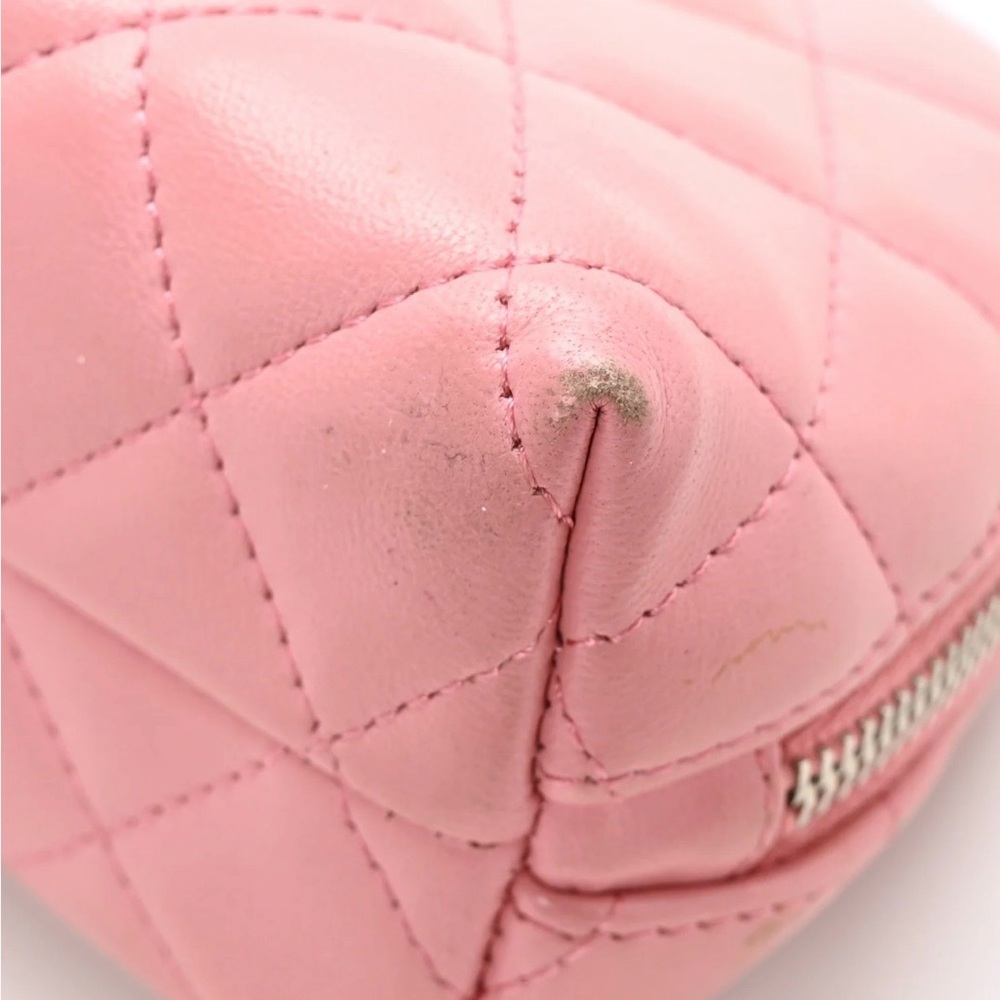 Chanel Pink Quilted Cosmetic Case - Picture 7 of 8
